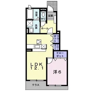 パストラ−レⅡ【1階】の間取り