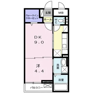 グラシオッソ アシナ【2階】の間取り