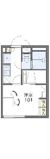 レオパレスふたあら【207号室】の間取り