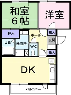 クリアヴィレッジE【2階】の間取り
