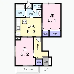 アース・ライトA【1階】の間取り