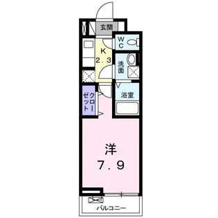 ピースビレッジ【2階】の間取り