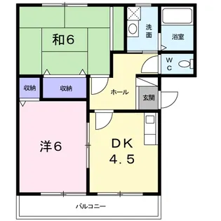 エクセル城東B【2階】の間取り