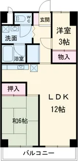 チサンマンション第2本厚木【3階】の間取り