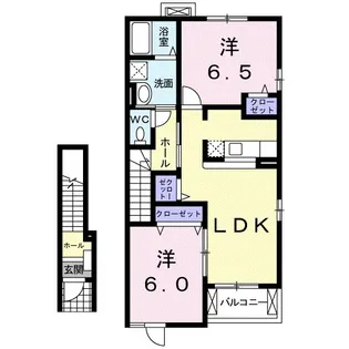 ジールD【2階】の間取り