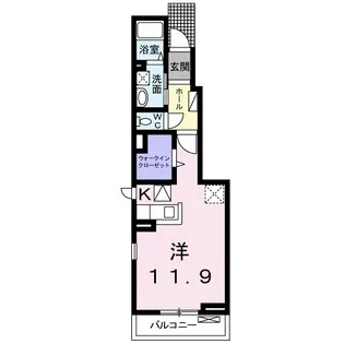 シンミア・ディ・コッティ【1階】の間取り