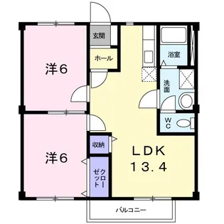 レジデンス美輝【1階】の間取り