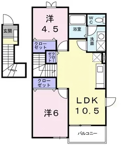 フロレスタC【2階】の間取り