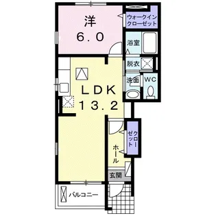 コリーヌ・メリディアン【1階】の間取り