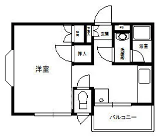 メゾンブランシェ【1階】の間取り