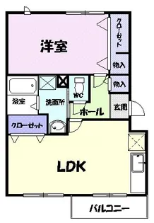 ナックメイプルニュータウンB【3階】の間取り