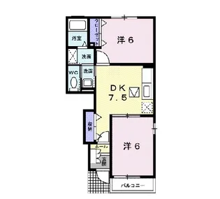 ブリーズ B【1階】の間取り