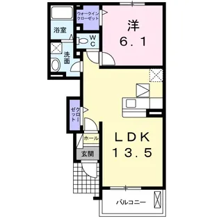サニーレジデンスA【1階】の間取り
