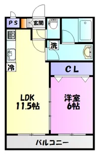 ライラック ハイム【1階】の間取り
