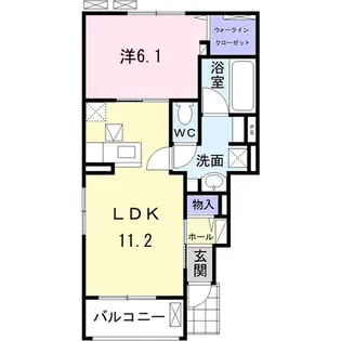 グレイスB【1階】の間取り