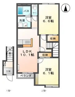 シルフィード【2階】の間取り