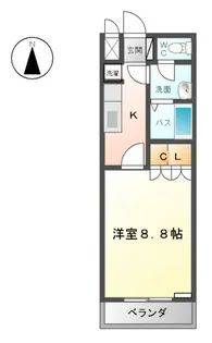 フェアリールージュC【2階】の間取り