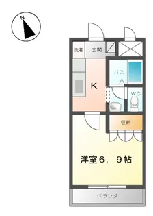 ベルメゾンしらさぎ【2階】の間取り
