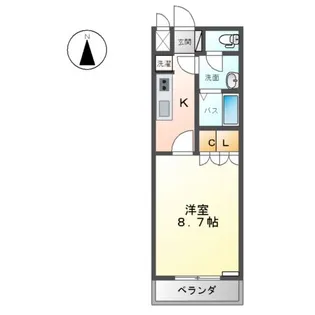 ルミエール【1階】の間取り