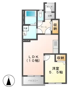 ベル・プラウド【1階】の間取り