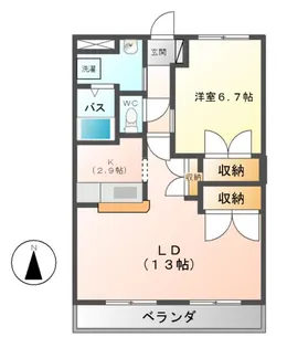 セピアガーデン【1階】の間取り