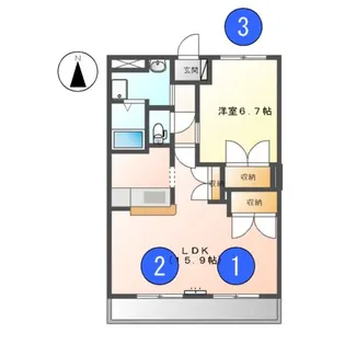 セピアガーデン【1階】の間取り