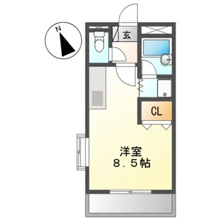 グランディール内橋A【2階】の間取り