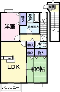 プロムナード 七番館【2階】の間取り