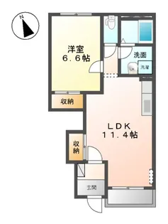 ロイヤルハイツ【1階】の間取り