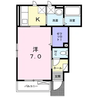 クレメント【1階】の間取り