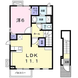 ミューズA【2階】の間取り