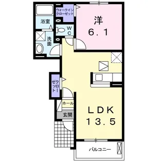 ブリエ・エトワール【1階】の間取り