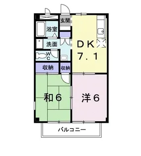 パルネットアメニティ【2階】の間取り