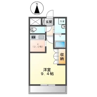 クローバーハウスD【1階】の間取り