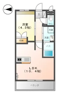 イーストヒルズ宿郷【2階】の間取り