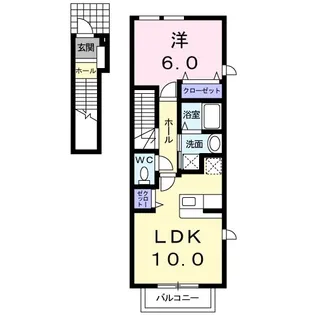 ユア・プエブロ【2階】の間取り