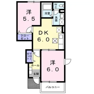 ヒラソールグランデ【1階】の間取り