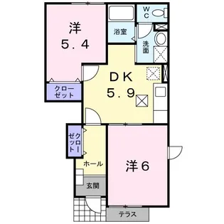 アーバンハイツT.M Ⅲ【1階】の間取り
