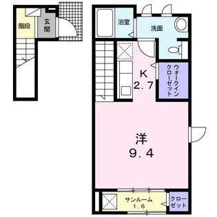 エアリーヒル駒生【2階】の間取り