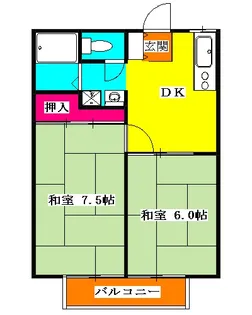 三千ハイツ【1階】の間取り