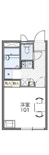 レオパレス御本丸壱番館【205号室】の間取り