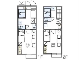 レオパレスパークセブン【1階】の間取り