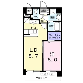 サンガーデン K【1階】の間取り