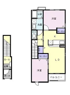 アゼイリア A【2階】の間取り