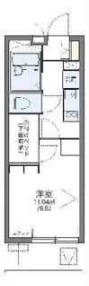 レオパレス駅東【309号室】の間取り