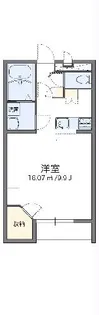 レオパレスサザンクロス【105号室】の間取り