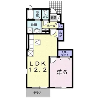 プロスペールコナンⅡA【1階】の間取り