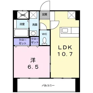 オ−レオ−ル【2階】の間取り