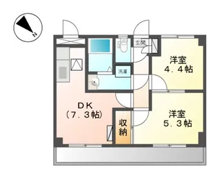 サンビレッヂⅠ【1階】の間取り