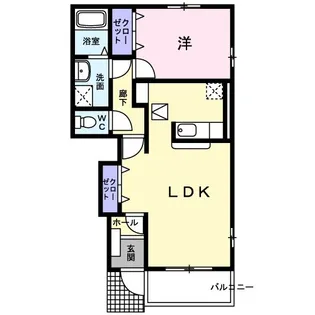 ペアハウスヒロセF【102号室】の間取り